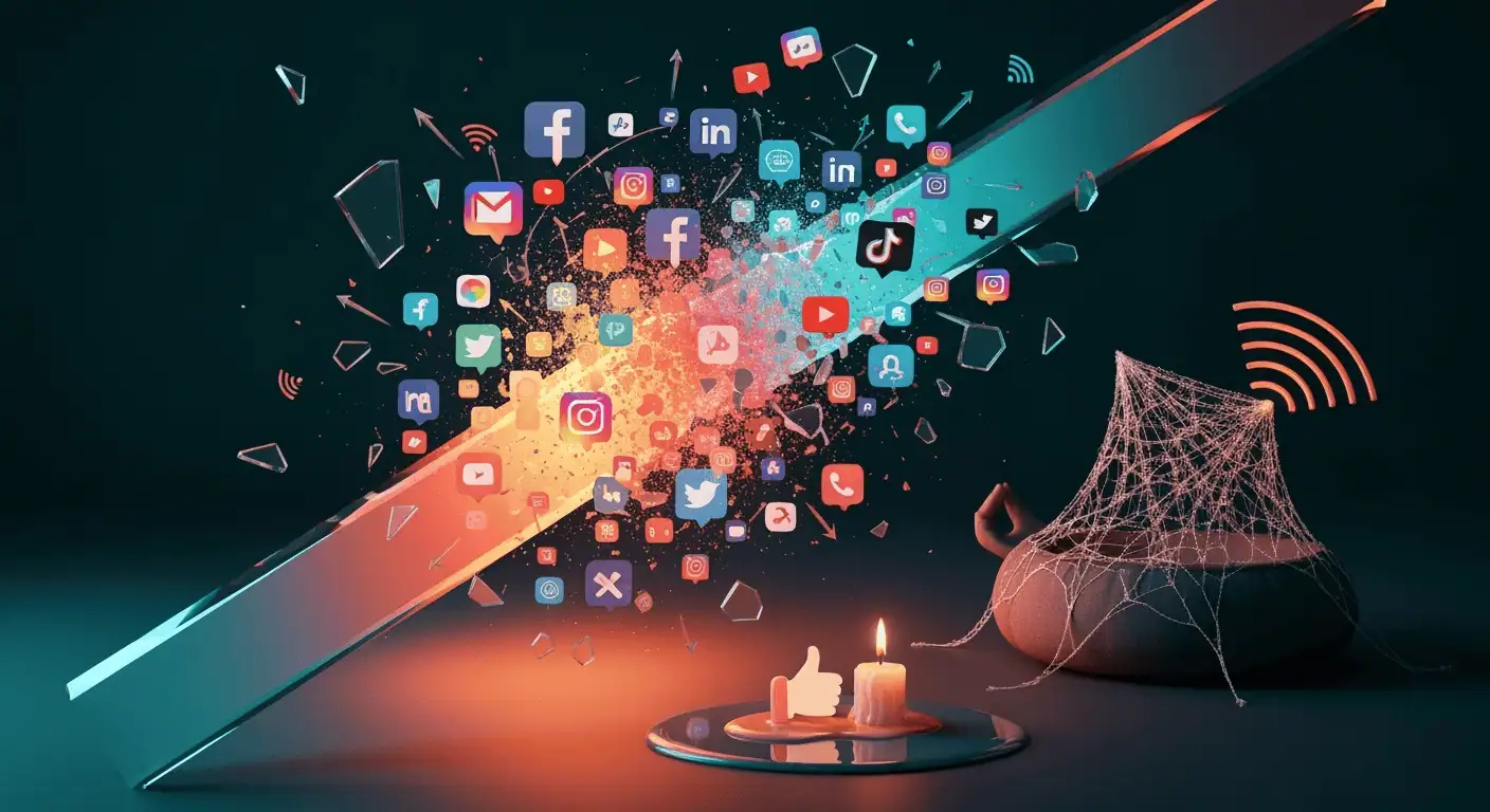 Emprendedor ganando la guerra contra la distracción digital