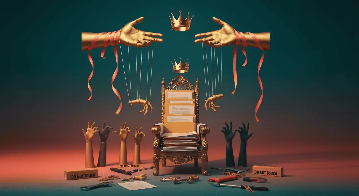 Emprendedor liberándose de la prisión del control obsesivo