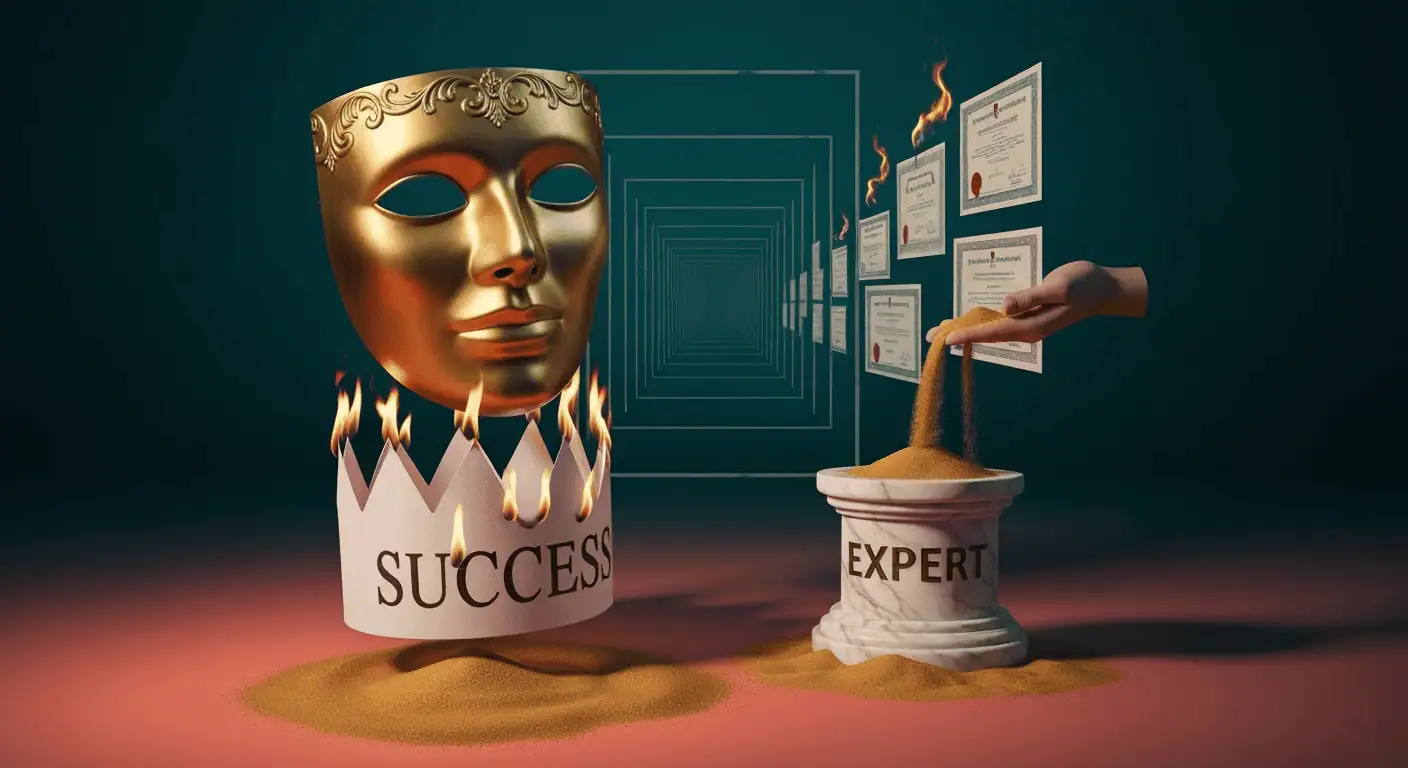 Emprendedor superando el síndrome del impostor con confianza auténtica